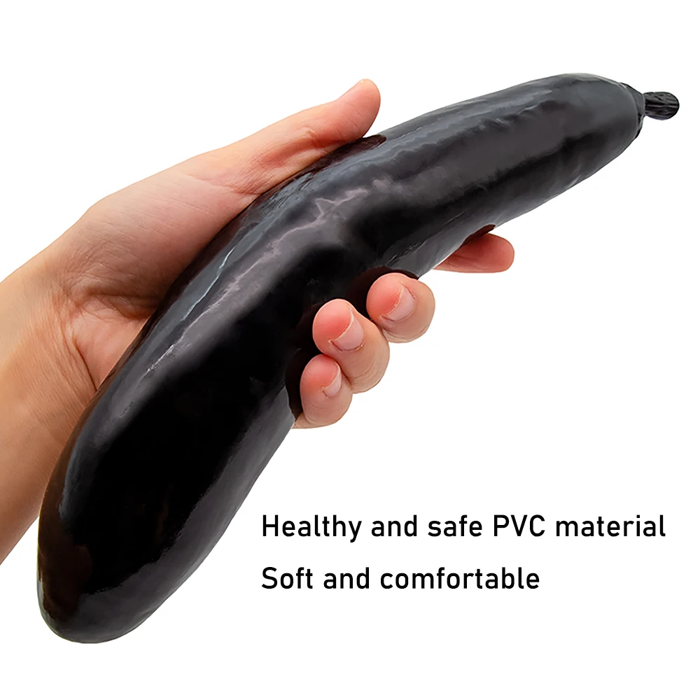 Sex Product Eggplant Dildos Anal Plug Soft Penis Erotic Phallus Butt Plug Stimulate Vagina and Anus Sex Toys Masturbator Dick