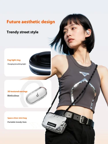 Imagen 2 del producto SoundCore V40i auriculares inalámbricos Bluetooth con 4 micrófonos AI reducción de ruido batería de larga duración IPX5 auriculares deportivos personalizados impermeables