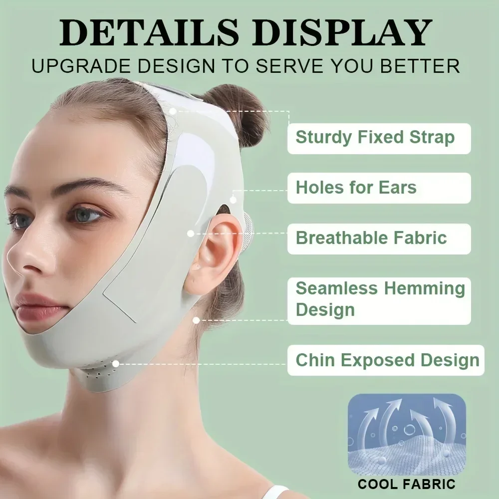 New Reusable Face Slimming Bandage Women V Line Face Shaper Chin Cheek Lift Up Belt Facial Massage Strap Skin Care Beauty Tools