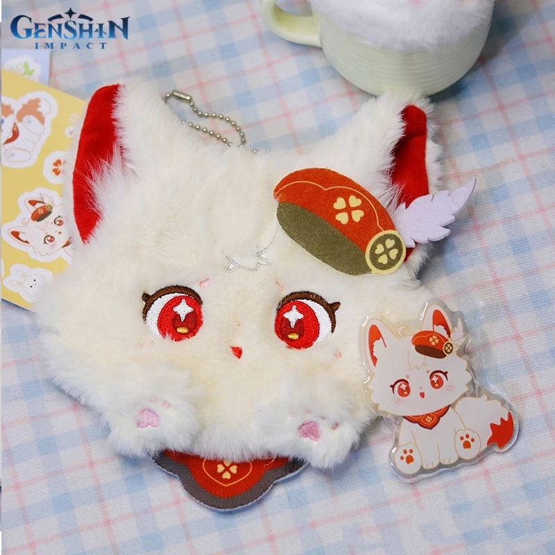 Game Genshin Impact Tartaglia Balladeer Klee Kawaii Plush Doll Coin Purse Wallets Game Storage Bag Soft Cotton Toy Creative Gift