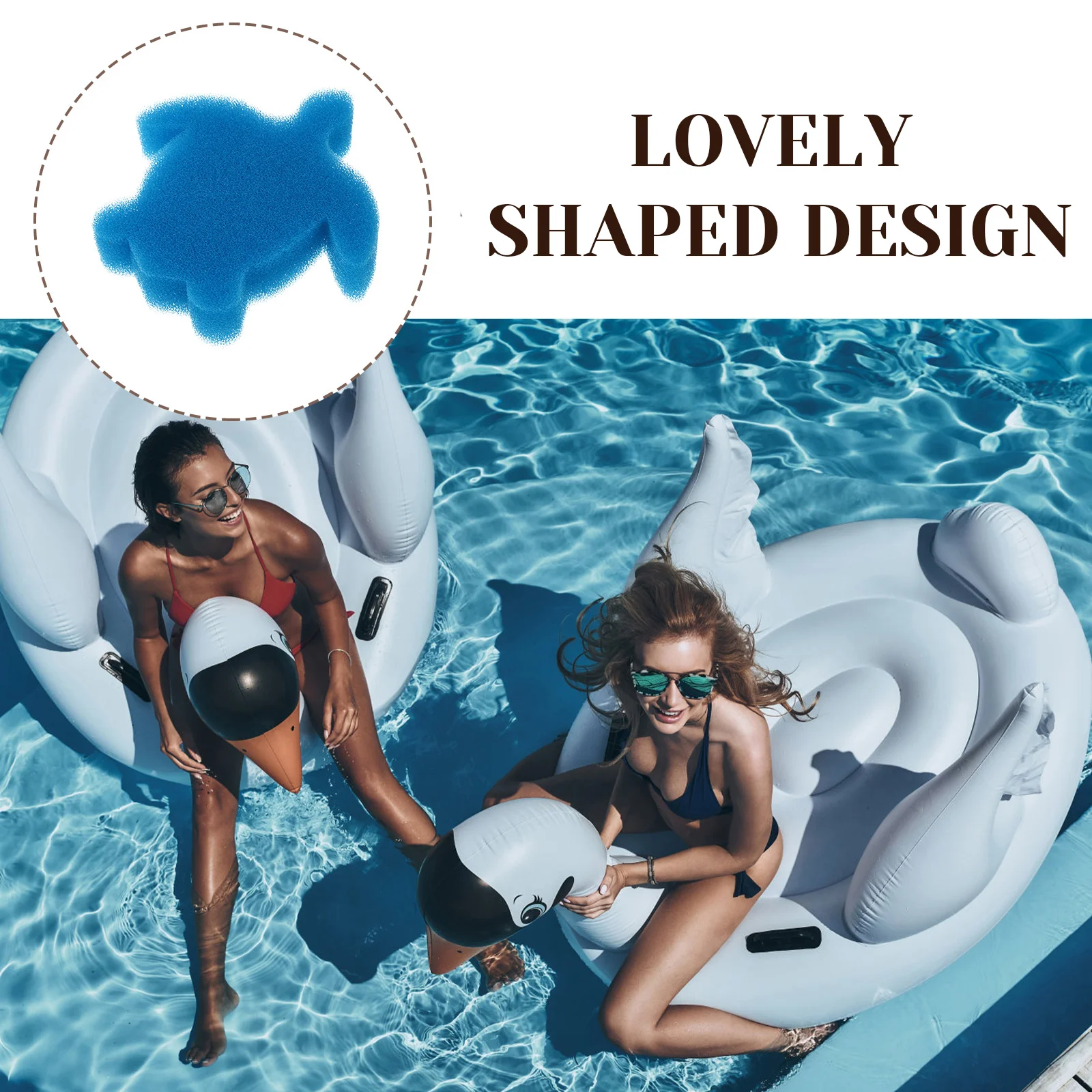 

24pcs Tortoise Shaped Oil Removing Sponge For Pool Spa Bathtub Filtering Sponge Oil Absorption Cleaning Tool Pool Maintenance