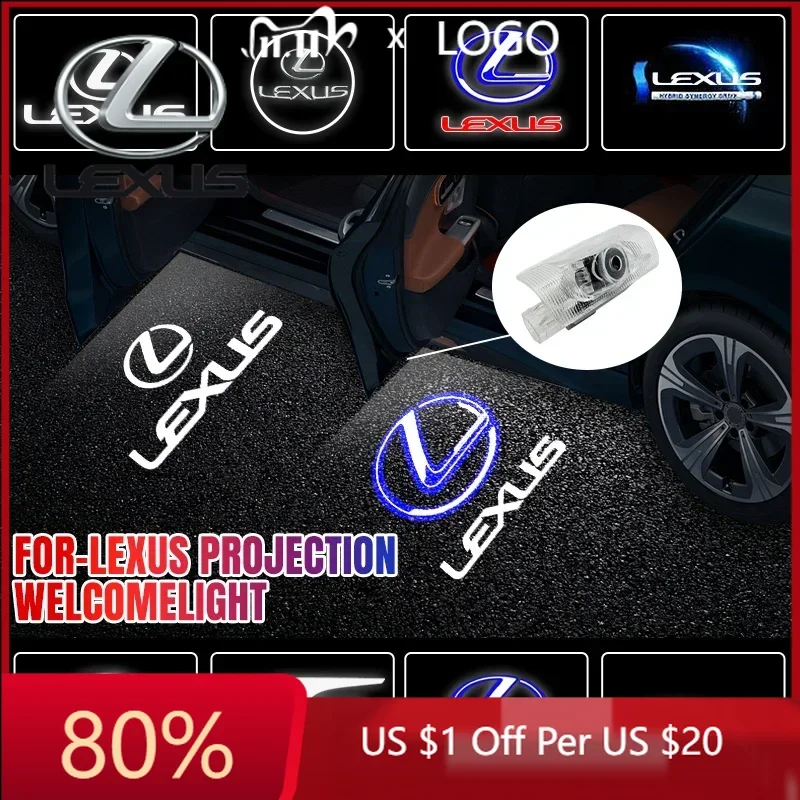 

2026 Hot Interior Stickers For Lexus LS350 LS400 LS430 LS460 LS500h LS600h LS Series LED Car Door Light Bulb Welcome Ghost Shado