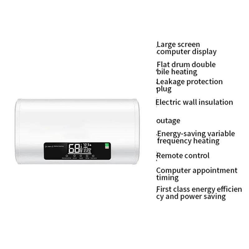 工場価格 電気温水器 シャワー 40/50/60/80リットル スリム フラット サーモスタット ダブルタンク RV 家庭用電化製品 温水器 貯湯式