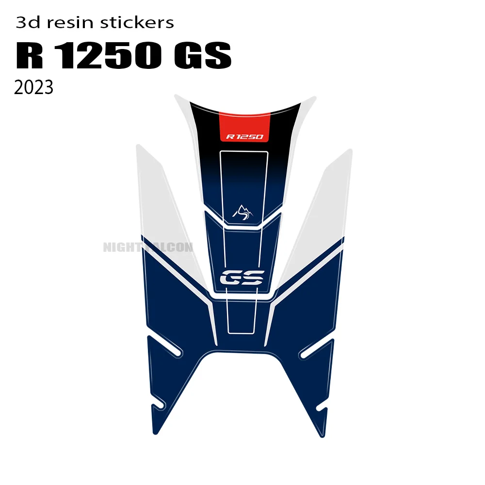 3D Epoxy Resin Fuel Tank Pad Protection Stickers For BMW Motorcycle R1250 GS 2021 - 2023 Trophy Triple Black 40TH EDITION