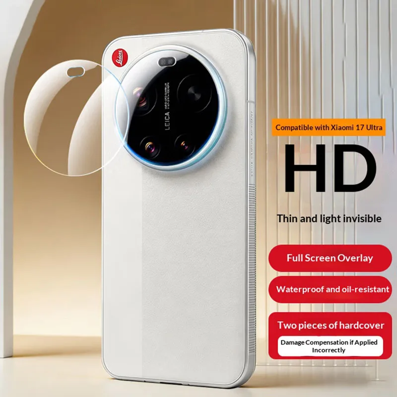 3D Klarer Kameralinsen-Schutz für Xiaomi 17 Ultra Rückkamera Displayschutz Linsen-Schutzglas für Xiaomi 17 Ultra
