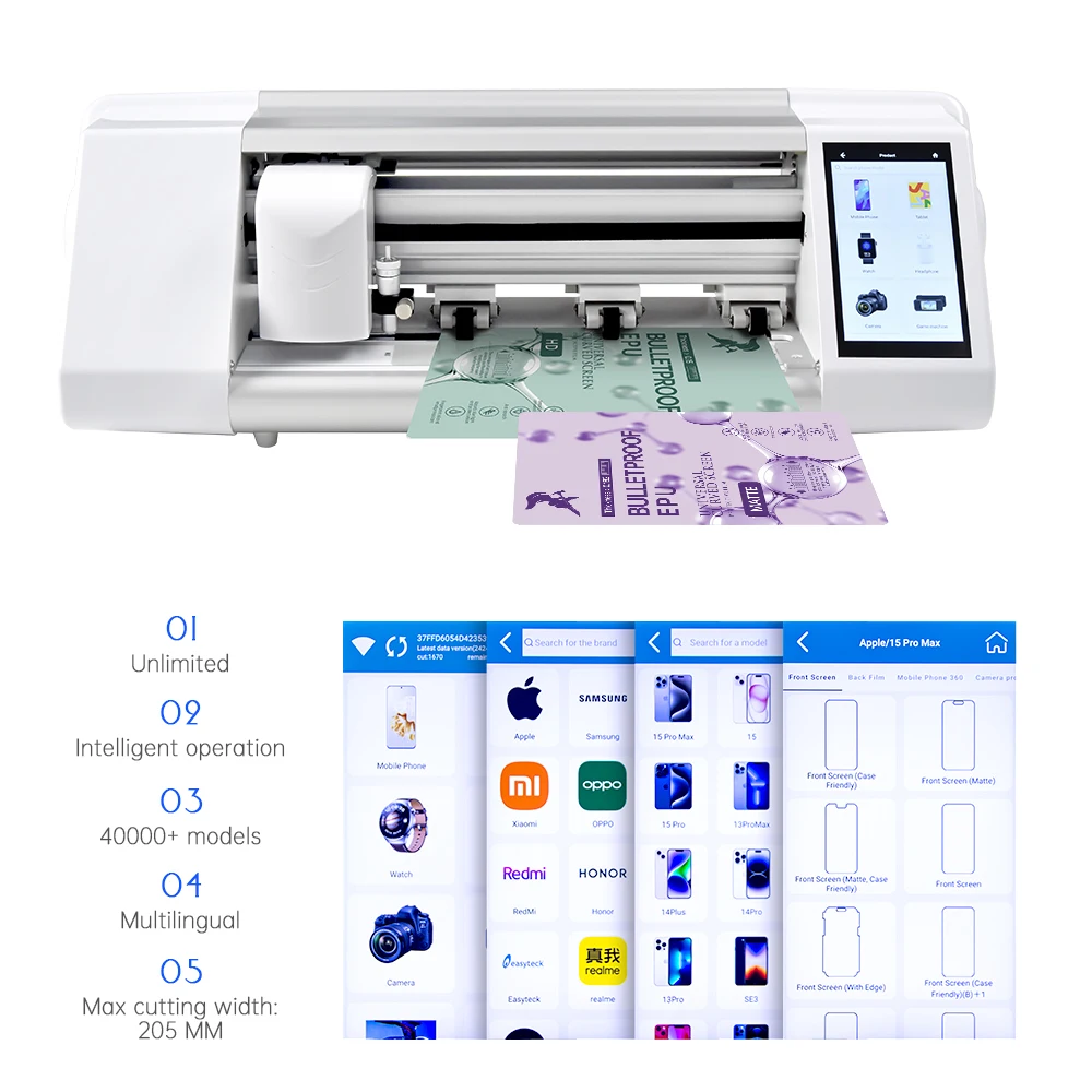Unlimited HD TPU Hydrogel Film Making Machine Screen Protector Cutter Plotter Mobile Phone Skin Hydrogel Cutting Machine