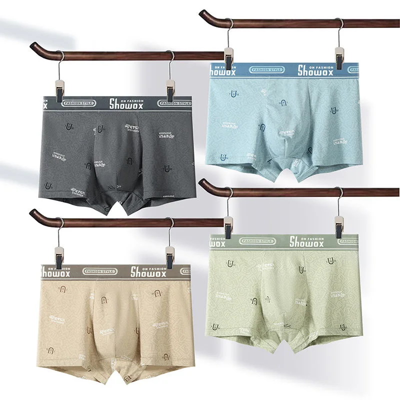 8pcs Men's Boxer Shorts Men's Briefs Men's Underwear Comfortable Soft Cotton Sexy 3D Pouch Underwear Boxer Shorts Larger Size