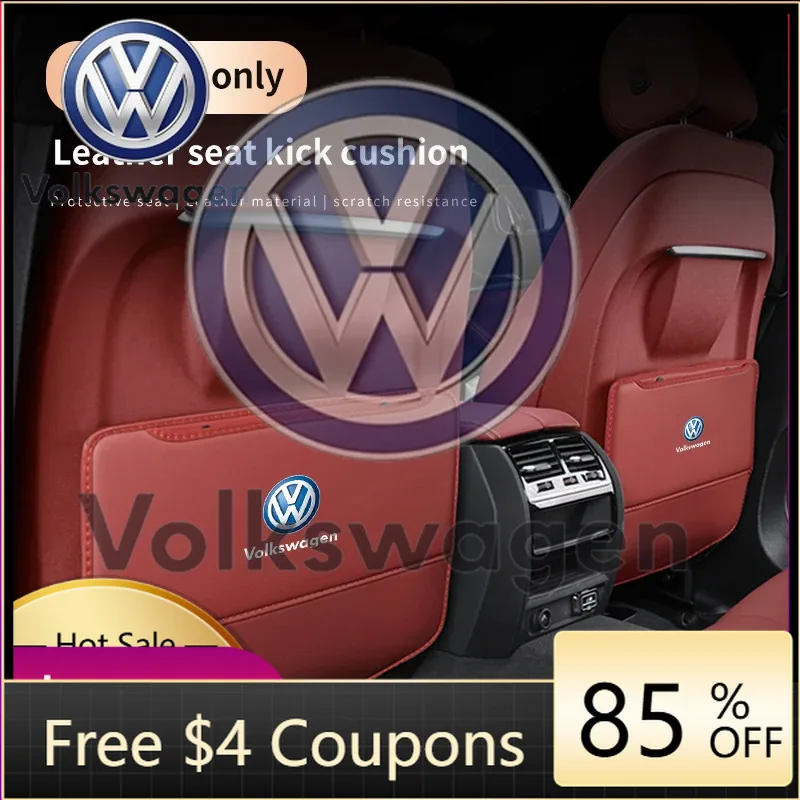 

Car Sticker 2026 Hot Styling Mouldings For VOLKSWAGEN VW Car Seat Back Storage Bag Protection Anti-Kick Pad For Volkswagen R GTI