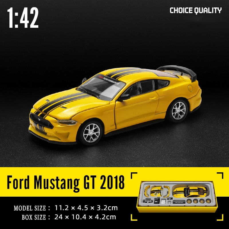 CCA MSZ 1:42 2018 Ford Mustang GT Alloy Toy Car Model Racing Alloy