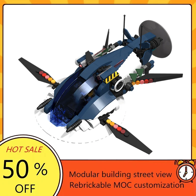 

420PCS Popular Space War Movie Model MOC Building Bricks Scoutship Modular Technology Gifts Holiday Assemble Children Toy Suit