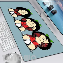 Mafalda Mousepad New XXL Home Computer Mouse Mat keyboard pad Natural Rubber Gamer Soft Anti-slip Mice Pad Table Mat