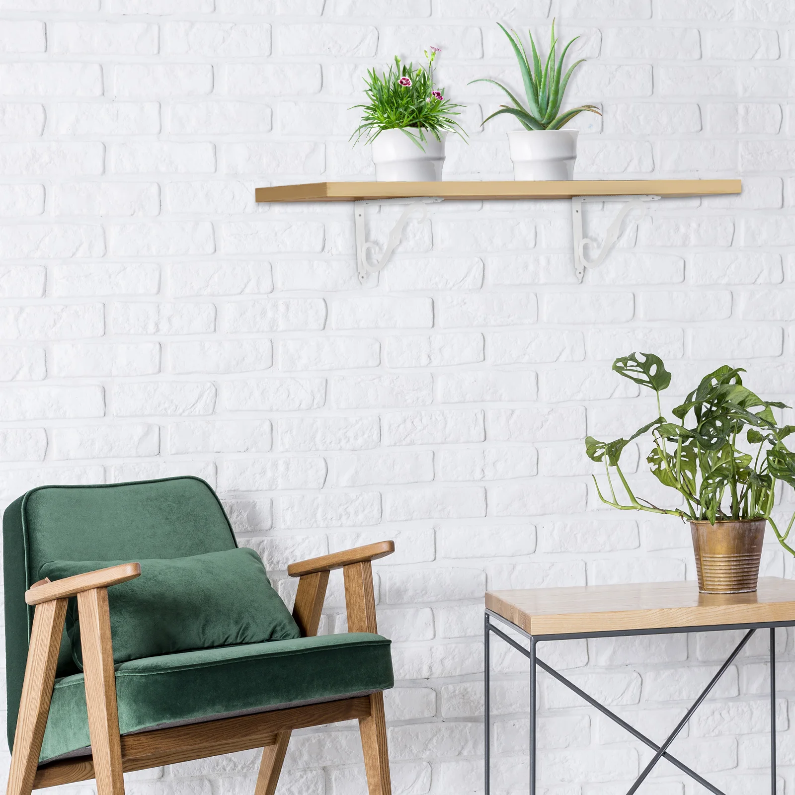 

Iron Brackets for Wall mounted Bookshelf Storage Shelf Carrier Durable Anti rust Furniture Accessories Strong Load Selected