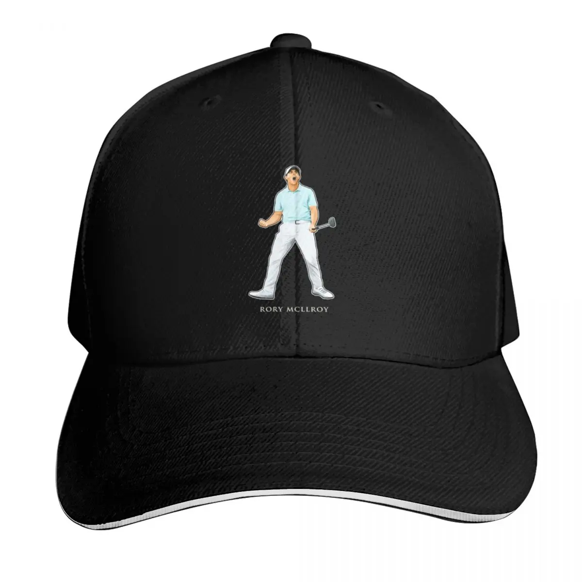 

Rory McIlroy Golf Celebrate Birdie Putt Baseball Cap Sunhat men's big size hat hard hat Hat Luxury Brand Women's Beach Men's