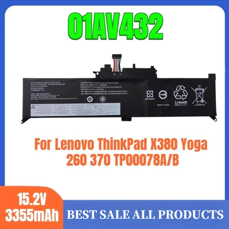 DIEZONG 01AV432 لينوفو بطارية أصلية للكمبيوتر المحمول لينوفو ثينك باد X380 يوجا 260 370 TP00078A/B بطارية ليثيوم أيون