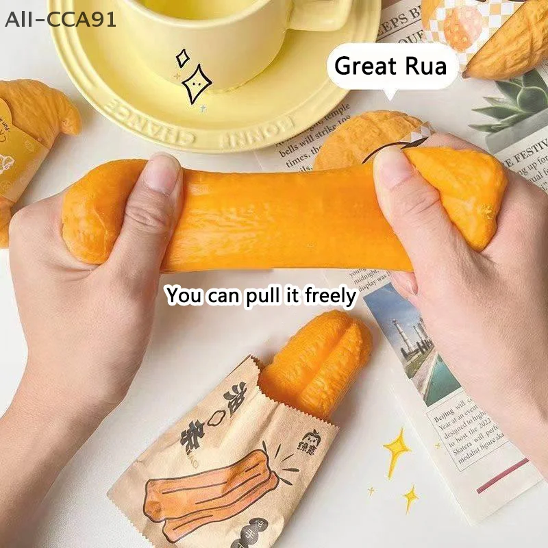 1Pc Simulation Food Decompression Toy Deep-fried food Rice Bread Squeeze Stress Relief Toys for Children Gift