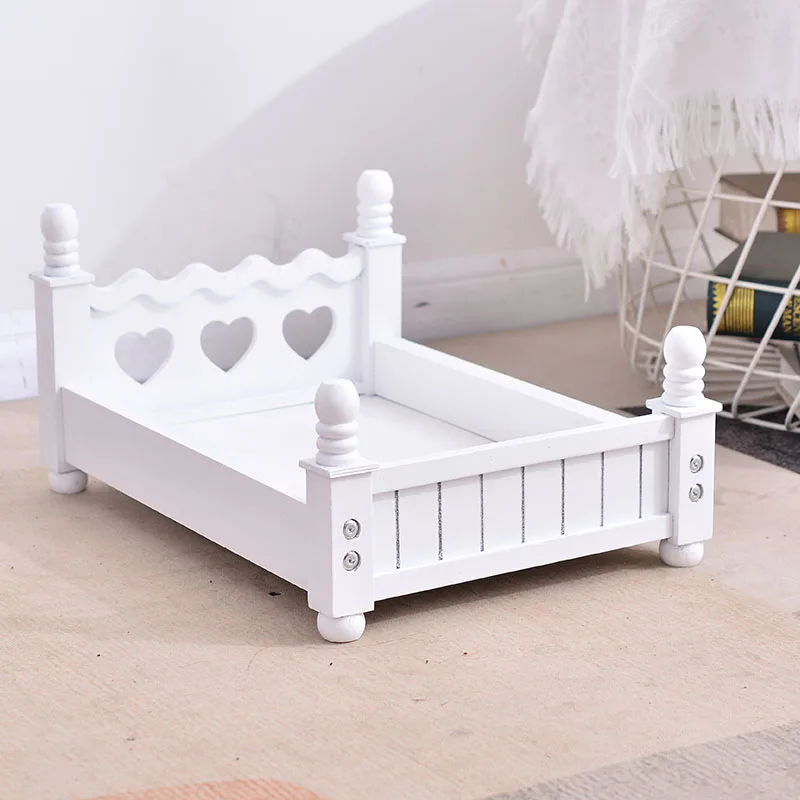 ❤️Newborn Photography Props Assembled Small Wooden Bed Studio Baby Photo Accessories Posing Decoration Furniture Fotografia