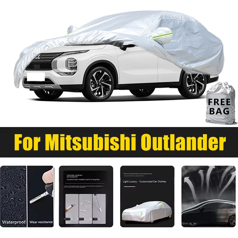 

For Mitsubishi Outlander Car Cover Outdoor Protection Covers Snow Sunshade Waterproof Dustproof Exterior UV Car Accessories