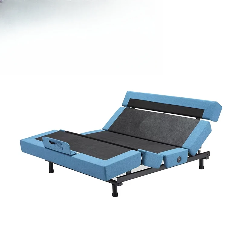Wireless remote motor electric adjustable bed frame mechanism
