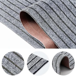 حصيرة باب مخططة مع دعامة مطاطية غير قابلة للانزلاق ، حصيرة مدخل ، داخلية وخارجية ، تحمي الأرضية أعلى 8 خطوات سجادة درج المبيعات - No3