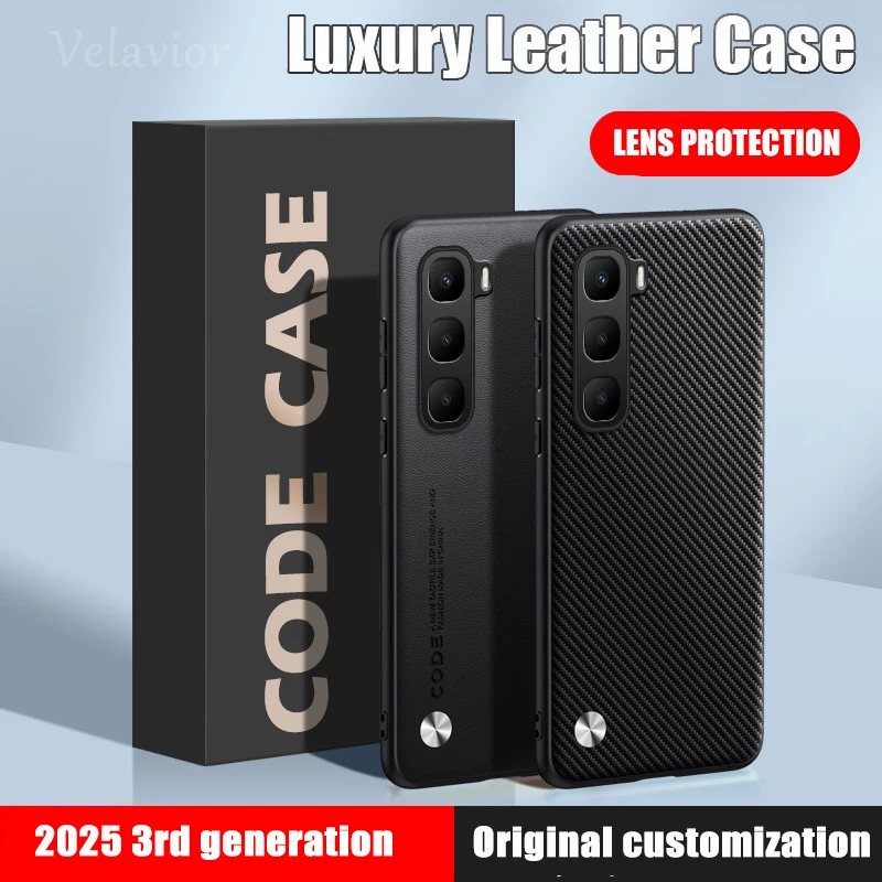 For Infinix Hot 60 Pro 4G Case Luxury PU Leather Back Cover Hot 60Pro+50i50Pro+ Silicone Shockproof Full Protection Phone Fundas