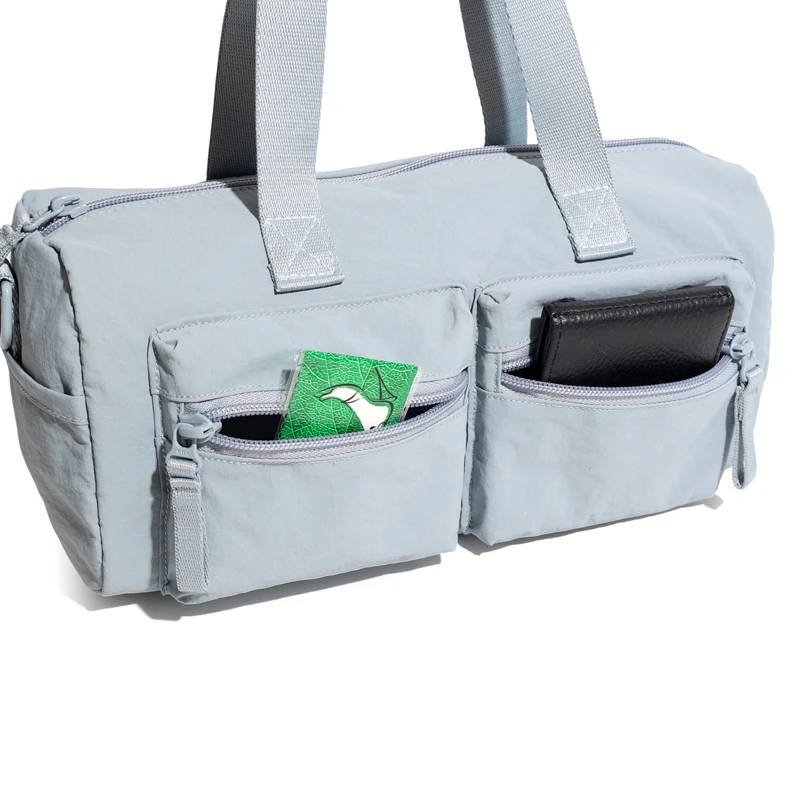 Torba unisex na zamek błyskawiczny - Torba unisex do noszenia na ramieniu lub w ręce, na co dzień, torba damska