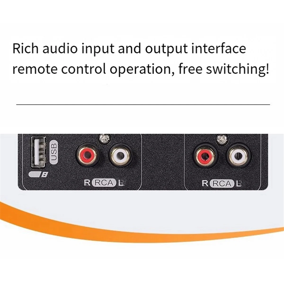 

Audiophile Tube 4 Input 2 Output with Built-in VU Level Meter High-Bass Adjustment Headphone Amplifier with US Plug, A