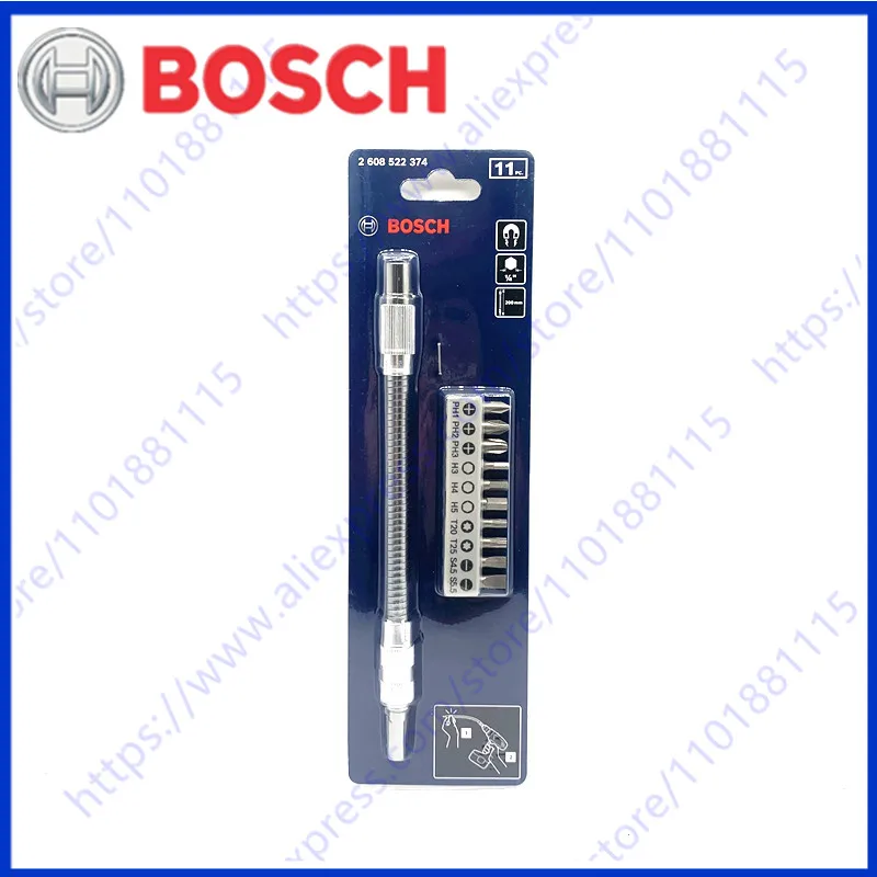 Bit Set for BOSCH 200MM Flexible Drive Shaft Universal Joint Crosshead
