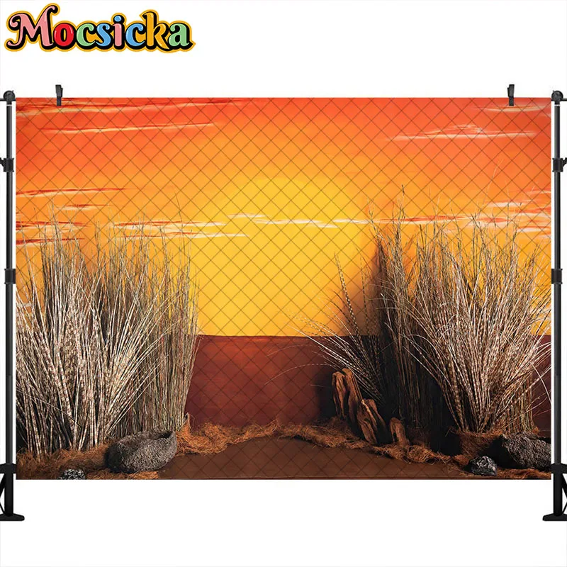 خلفية التصوير الفوتوغرافي للمزارع الغربية من Mocsicka ، لوازم الديكور للحفلات ، مستلزمات استوديو تحطيم الكعك ، لافتة ، غروب الشمس ، دش الطفل