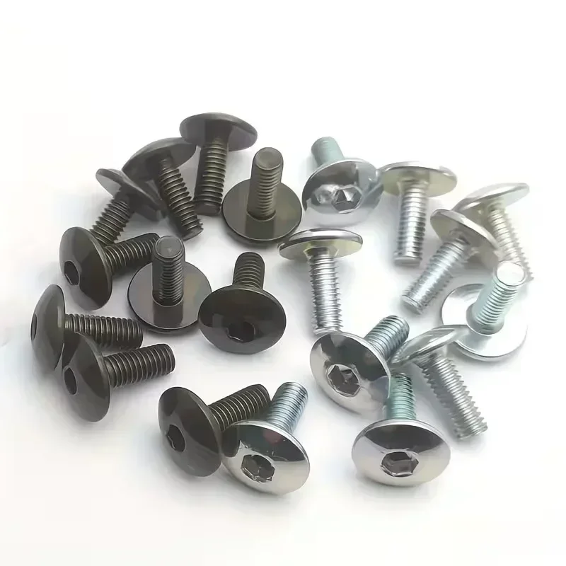 50pcs Flat Head Hex Socket Screws M5-16 304 Stainless Steel, Corrosion Resistant, for Motorcycles And Atvs, Easy Installation