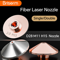 Raytools Laser Nozzle D28 M11 H15 Single Double Chrome Nozzle 1.2 1.4 1.5 2.0 2.5 for Raytools Precitec WSX Laser Cutting Head