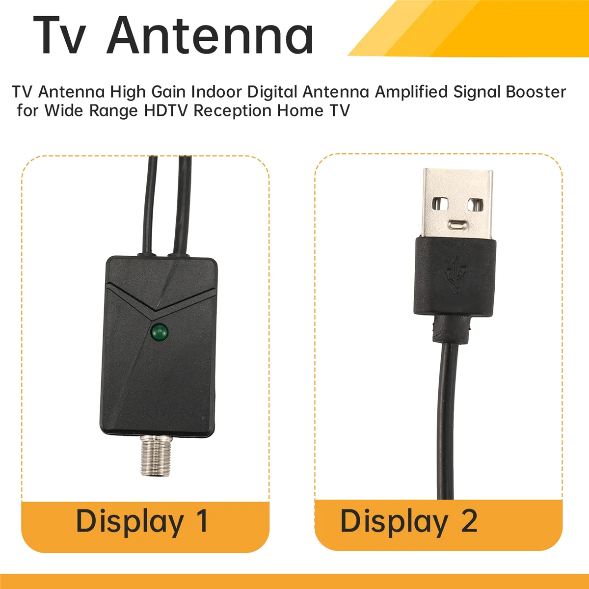 ТВ-антенна RISEN, комнатная цифровая антенна с высоким коэффициентом усиления, усилитель сигнала для широкого диапазона HDTV, прием, домашнее телевидение