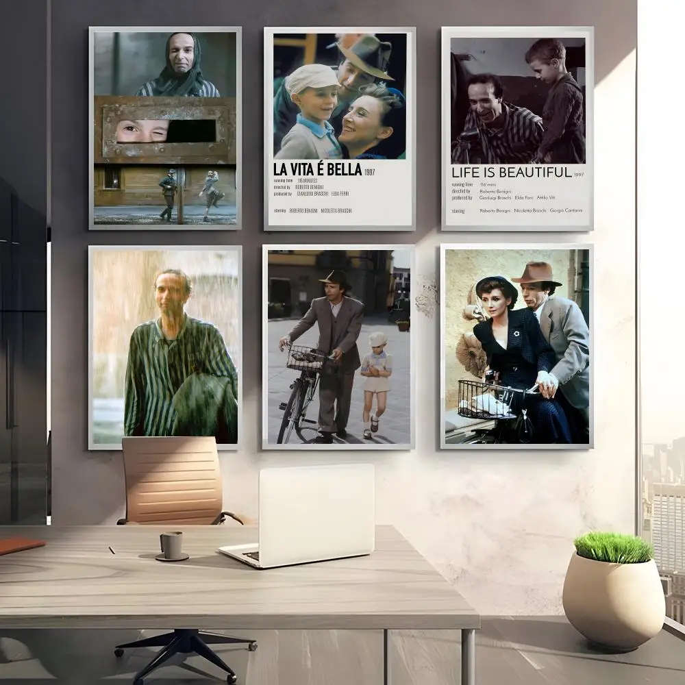 Film L-La vita e b-bella Poster HD art sticky wall waterproof home bedroom bar aesthetic decoration