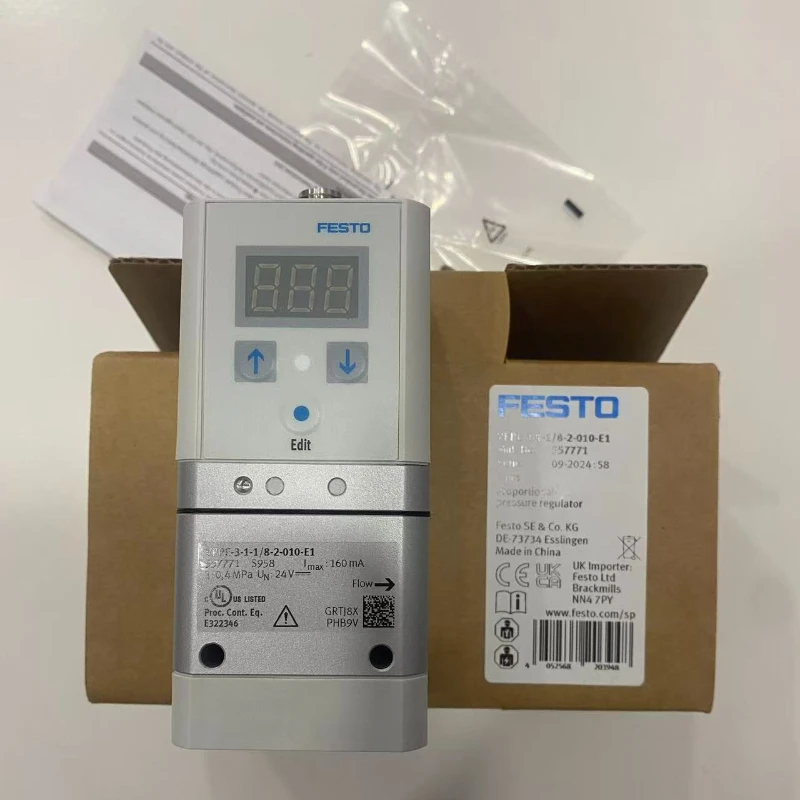 FESTO Proportional-pressure regulator 557771-VPPE-3-1-1/8-2-010-E1 Pneumatic components suitable for mechanical esting equipment