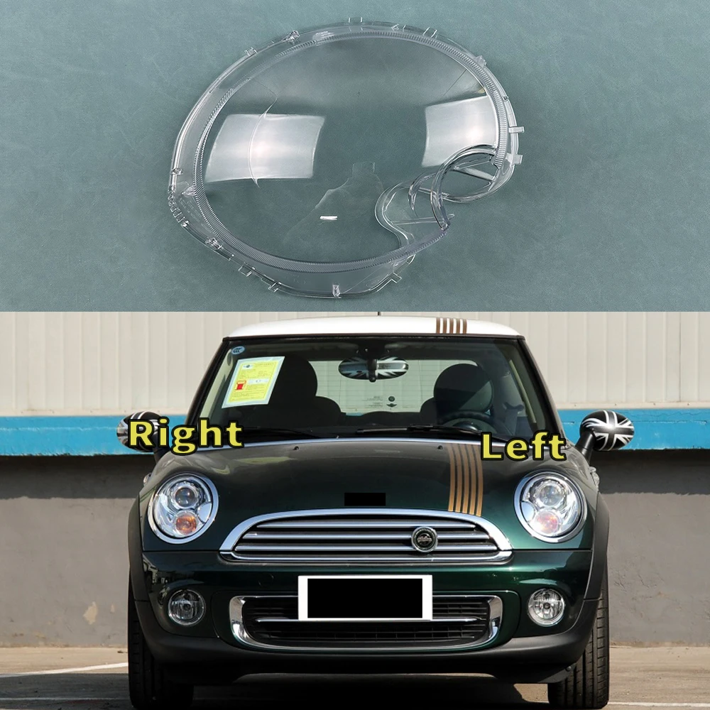 

For BMW MINI R56 2009 2010 2011 2012 2013 Headlamp Transparent Mask Cover Headlight Shell Plexiglass Replace Original Lens