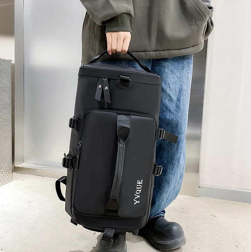 トレンドのトラベルダッフルバッグ（乾湿分離機能付き）-大容量、多用途、軽量ジム＆スポーツバックパック一体型
