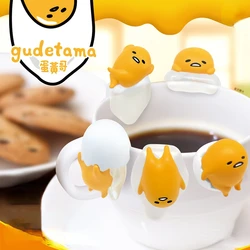 Original Kawaii Miniatures Figurines Gudetama Cup Accessories Gashapon Gachapon Toy Q Version Kawaii Gifts Model Toy for Kids