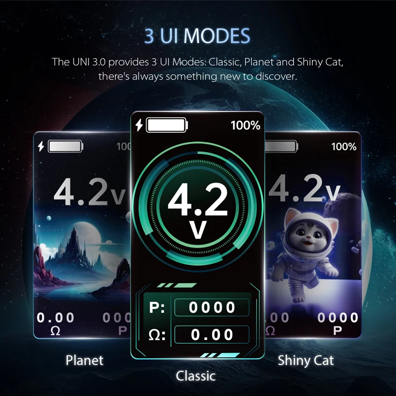 الأصلي Yocan UNI 3.0 صندوق وزارة الدفاع المرذاذ 650 مللي أمبير بطارية 10S التسخين المسبق ضبط الجهد 1.8-4.2 فولت 510 موضوع Vape عربات البطارية #2