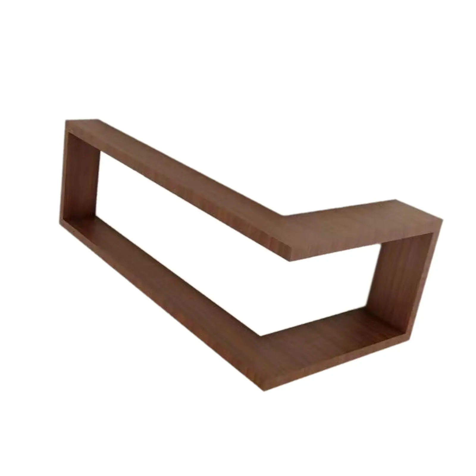 Easy Install Wooden Corner Wall Shelf Floating Storage Organizer for Bedroom Bathroom Home
