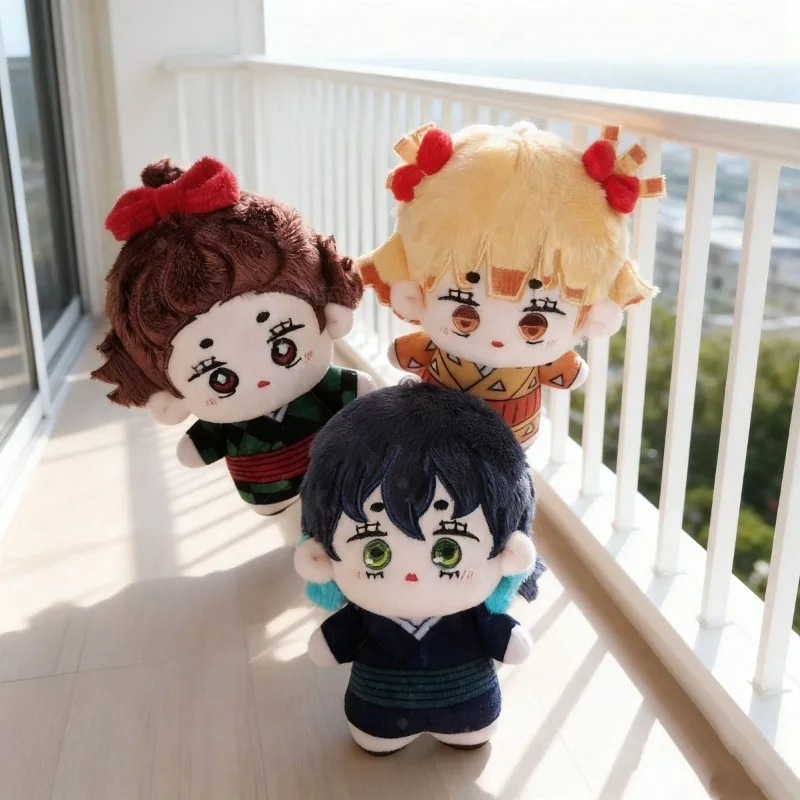 

10cm/3.93in Demon Killer Plush Toy Agatsuma Zenitsu Kamado Tanjirou Anime Cotton Decorative Dolls Kawaii Birthday Gift Soft Toys
