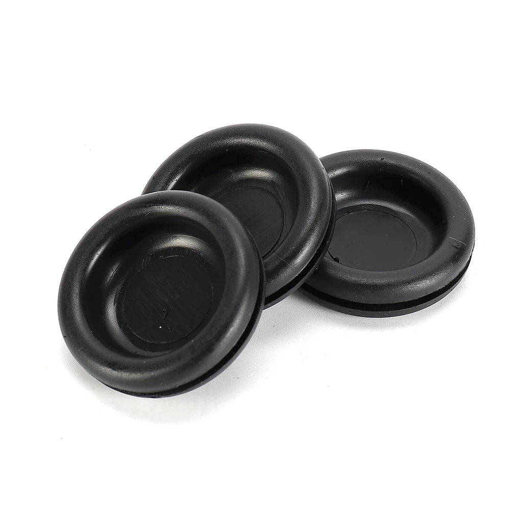 

200PCS Rubber Blanking Grommets Kit with Open and Closed Blind Wiring Bung for Industrial and Electrical Applications