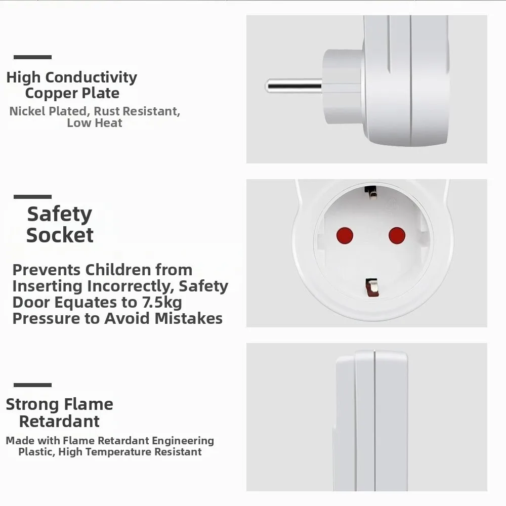 Soket Timer Tampilan Digital Sensor Probe Saklar Timer Pengontrol Suhu Soket Steker Desain Ringkas Sensor Suhu