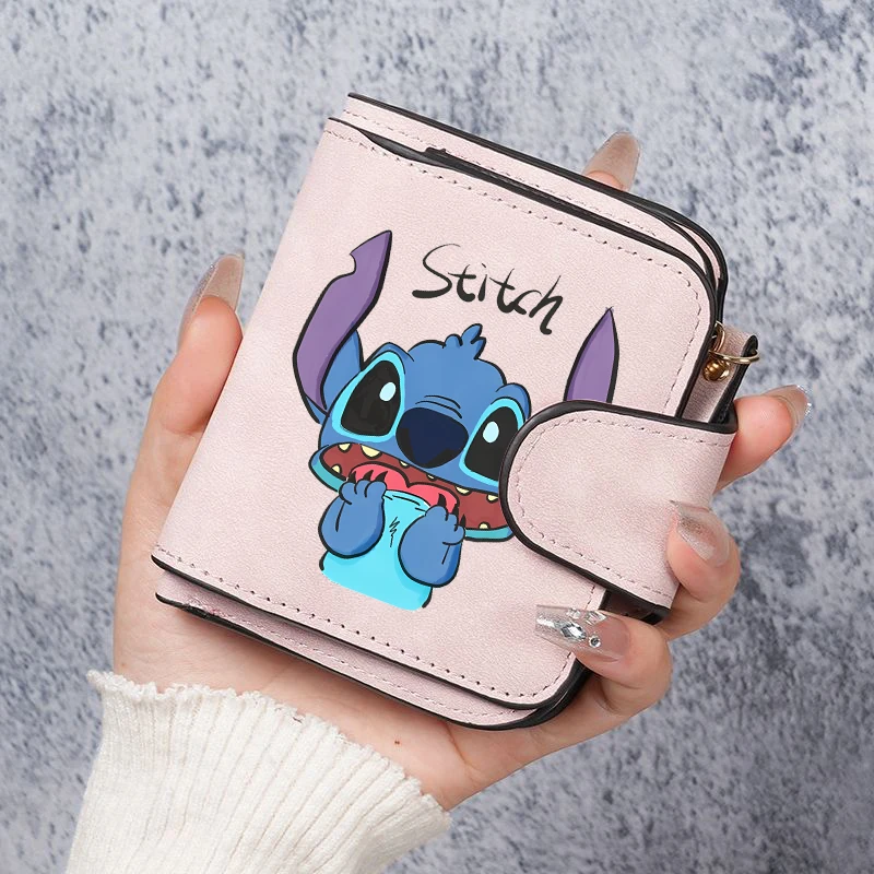 New Stitch Disney Wallets for Women Cute Cartoon Printed Purses Cartoon Coin Purses Women Handbags Girls Wallet Birthday Gifts