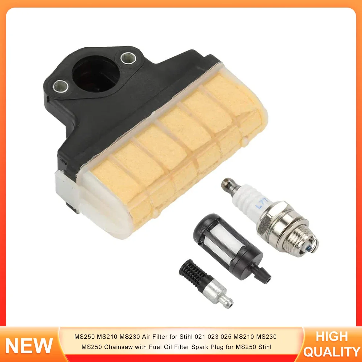 

MS250 MS210 MS230 Air Filter for Stihl 021 023 025 MS210 MS230 MS250 Chainsaw with Fuel Oil Filter Spark Plug for MS250 Stihl