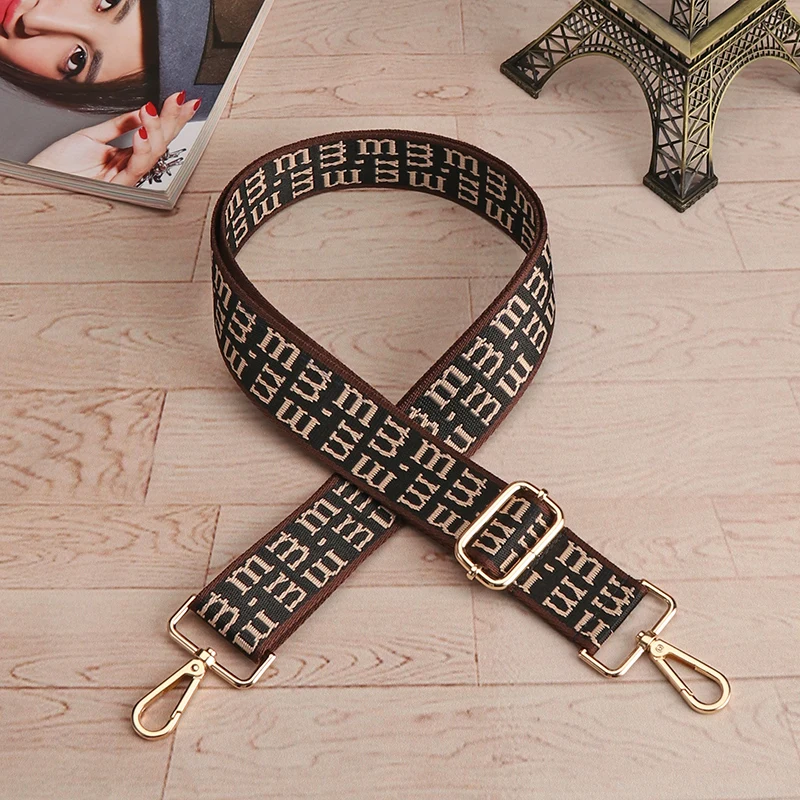 Cross Border Trend Letter Bag Strap Accessories Crossbody Strap Personalized Bag Shoulder Strap Adjustable Single Shoulder Diago