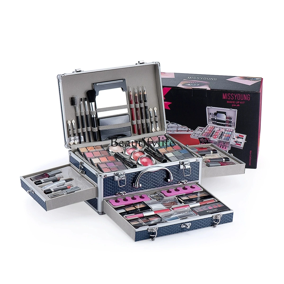 Popular cosmetic set, special eyeshadow set for makeup artist, storage makeup eyeshadow disc