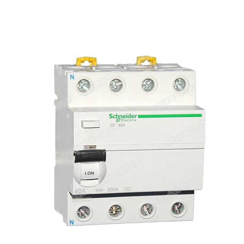 شنايدر إلكتريك ilD مفتاح تشغيل التيار المتبقي الكهرومغناطيسي iID 2P 4P 25A 40A 63A 80A 100A 30mA تسرب #4