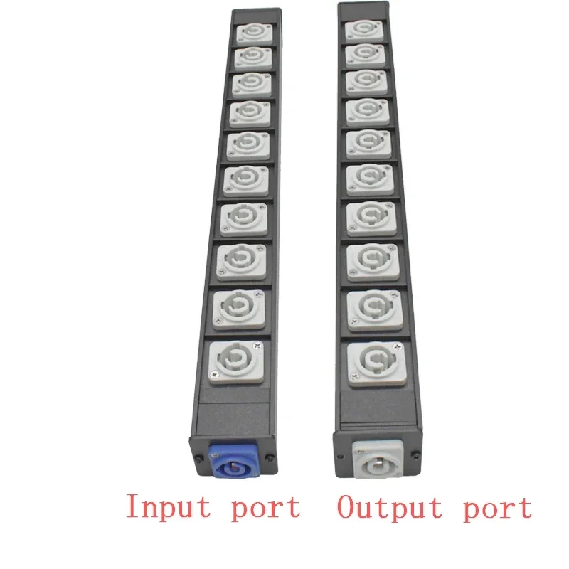 PDU power strip aluminum box shell aviation socket NAC3MPA NAC3MPB stage light LED connector power chassis 20A/250V