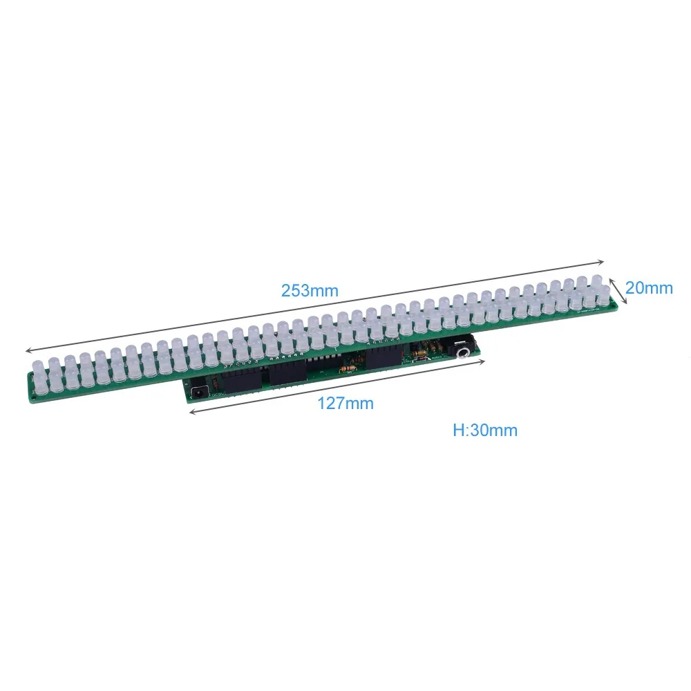 DC 3-12V Audio Spectrum Indicator DIY Kit LED Flashing Music Level Display Module Hand Soldering Training Suite