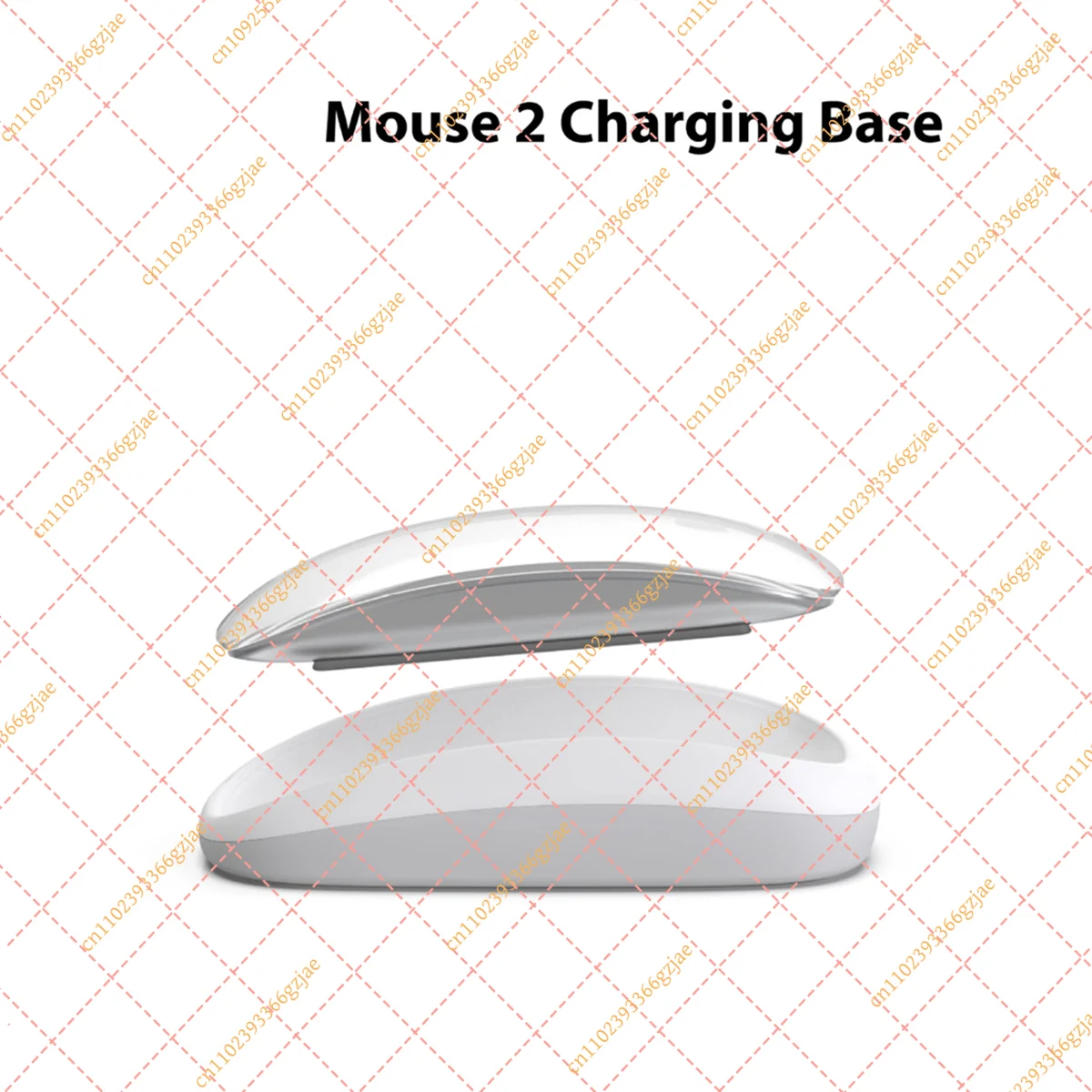 Charging Dock for Apple Magic Mouse 2, Ergonomic Wireless Charging Pad with Raised Height, Replacement Stand