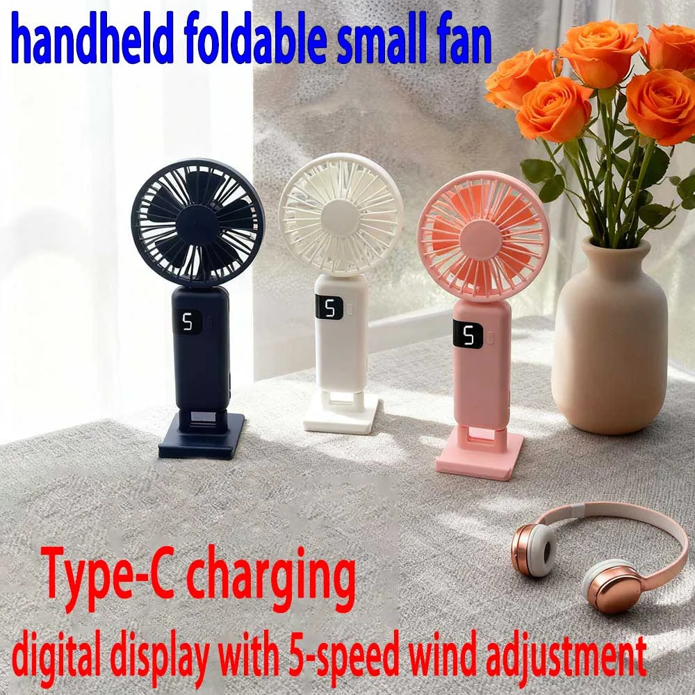 

Mini Handheld Small Fan Portable Portable Silent Office Desk Student On Dormitory Charging Outdoor Hand Holding Fan Small